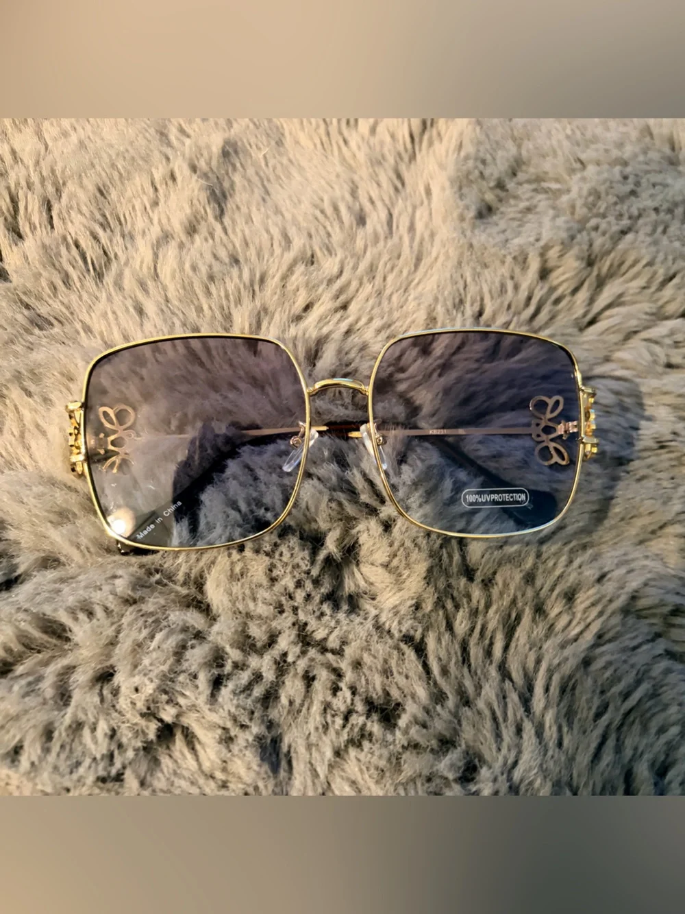 SEND OFFER !! Gold Filigree Round Sunglasses